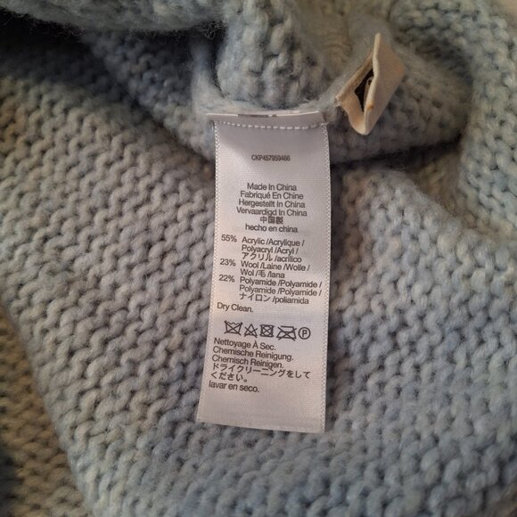 Madewell Cable Turtleneck Sweater Sz S Crop Chunky Preppy Boho Somervell - Picture 9 of 11